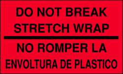 TAPECASE 16V046 SHIPPING LABELS 3 IN H BLACK/RED PK50