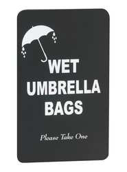 GLARO INC. S117BK WET UMBRELLA BAG HOLDER SIGN PANEL