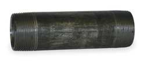 GRAINGER GLOBAL SOURCING 1XLC9 BLACK PIPE NIPPLE THREADED 1-1/4X2 IN