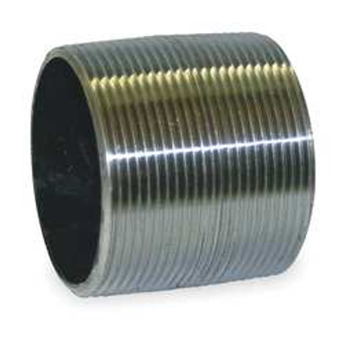 GRAINGER GLOBAL SOURCING 1XLG4 BLACK CLOSE PIPE NIPPLE THREADED 2