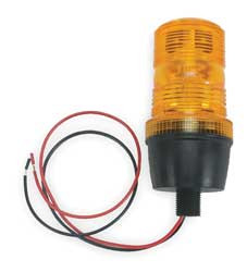 GRAINGER GLOBAL SOURCING 2ERN8 WARNING LIGHT STROBE AMBER 12 TO 80VDC