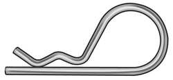 PROSPECT FASTENERS 2UJP8 COTTER PIN HAIRPIN 0.162X3 PK 10