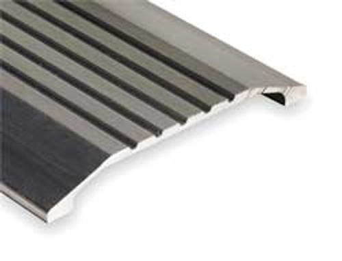 NATIONAL GUARD 424-3 SADDLE THRESHOLD,FLUTED TOP,3 FT.,ALUM