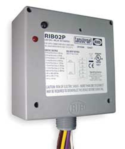 FUNCTIONAL DEVICES INC / RIB RIB02P ENCLOSED PRE-WIRED RELAY DPDT 20A@300VAC