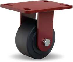 HAMILTON R-HS-4NYB STANDARD PLATE CASTER BLACK WHEEL