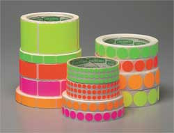ROLL PRODUCTS 3VCL3 SHIPPING DOT LABEL 1/4 IN W PK 1000