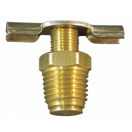 ANDERSON METAL CORP 6D910 DRAIN COCK BRASS MNPT 1/4 IN