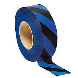 PRESCO PRODUCTS CO SBBK-188 FLAGGING TAPE BLUE/BLK 300FT X 1-3/16IN