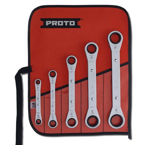 PROTO J1190A PROTO® 5 PIECE RATCHETING BOX WRENCH SET
