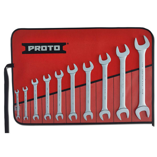 PROTO J3000H PROTO® 10 PIECE SATIN OPEN-END WRENCH SE