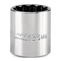 PROTO J5223M PROTO® 3/8" DRIVE SOCKET 23 MM - 12 POIN