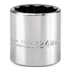 PROTO J5224M PROTO® 3/8" DRIVE SOCKET 24 MM - 12 POIN