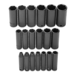 PROTO J72216 PROTO® 3/8" DRIVE 19 PIECE METRIC DEEP I