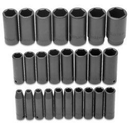PROTO J74216 PROTO® 1/2" DRIVE 25 PIECE METRIC DEEP I