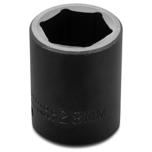 PROTO J7428M PROTO® 1/2" DRIVE IMPACT SOCKET 28 MM - 