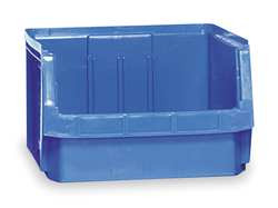 QUANTUM STORAGE SYSTEMS QMS543BL QUANTUM PLASTIC MAGNUM STACKING BIN, 18"