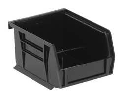 QUANTUM STORAGE SYSTEMS QUS210BR HANG AND STACK BIN 5-3/8 IN L BLACK