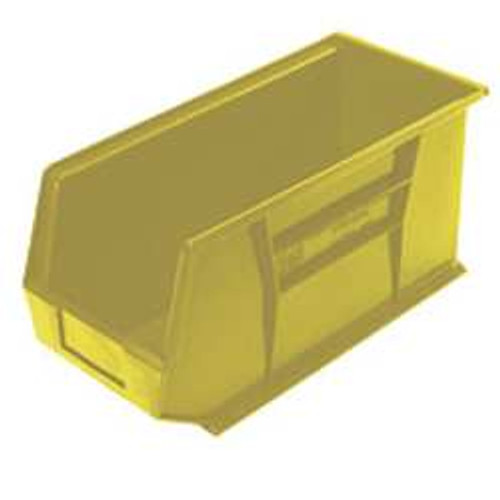 QUANTUM STORAGE SYSTEMS QUS953YL QUANTUM PLASTIC HULK STACKING BIN, 11"W  QUANTUM STORAGE SYSTEMS QUS953YL QUANTUM PLASTIC HULK STACKING BIN, 11"W