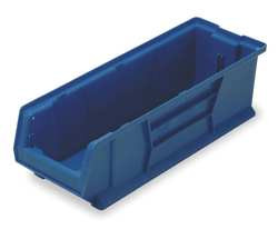 QUANTUM STORAGE SYSTEMS QUS970BL QUANTUM PLASTIC HULK STACKING BIN, 8-1/4