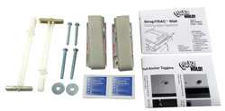 QUAKEHOLD! RW.1X48.G.2.1 WALL STRAP W/SIDE RELEASE BUCKLE GRAY
