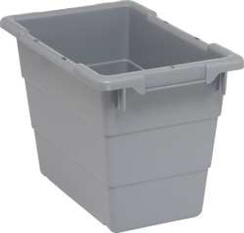 QUANTUM STORAGE SYSTEMS TUB1711-12GY G2982 CROSS-STACKING BIN 12 IN H 17-1/4 