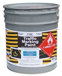 RAE 7186-05 TRAFFIC MARKING PAINT BLACK 5 GAL.