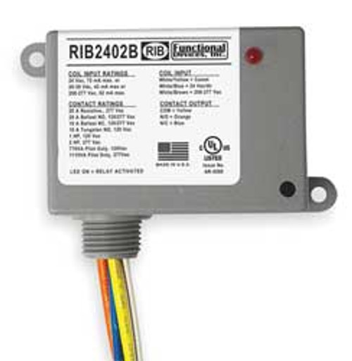 FUNCTIONAL DEVICES INC / RIB RIB2402B RIB&#174; ENCLOSED POWER RELAY RIB2402B,