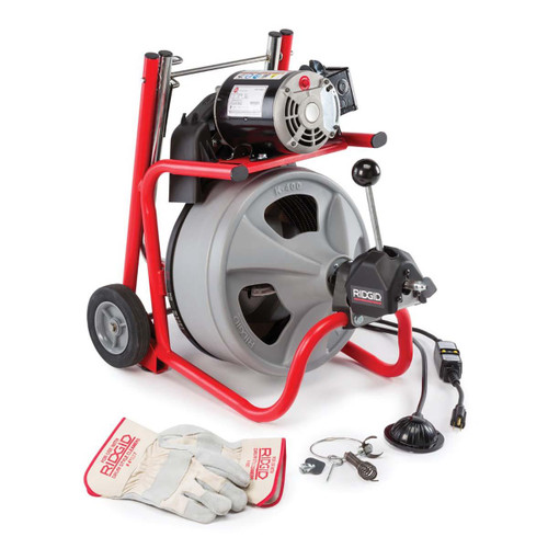 RIDGID 27013 K-400 DRAIN CLEANING MACHINE W/ 1/2"X75'