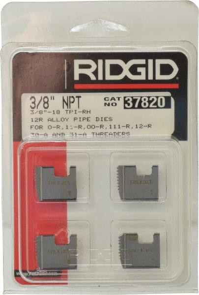 RIDGID 37820 3/8 12R NPT PIPE DIES