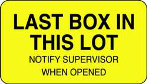 ROLL PRODUCTS 141456 LOT LABEL 1 IN H 1-3/4 IN W PK 1000