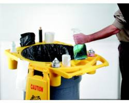 RUBBERMAID COMMERCIAL PRODUCTS FG9W8700YEL BRUTE RIM CADDY - FITS 44 GAL.