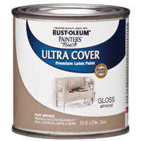 RUST-OLEUM 1994730 PAINT ACRY LATEX GLO ALM 1/2PT