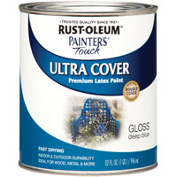RUST-OLEUM 224428T PAINT ACRY GLOSS DP BLUE QT   