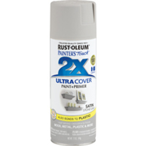 RUST-OLEUM 249855 PAINT SPRAY SAT STONE GRY 12OZ