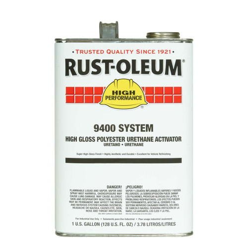 RUST-OLEUM HS9401402 POLYESTER URETHANE ACTIVATOR,CLEAR,1 GAL
