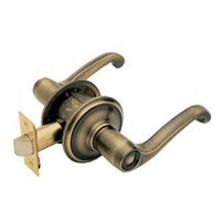 SCHLAGE F10 FLA 609 FLAIR PASSAGE LEVER ANT BRASS
