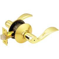SCHLAGE F40 ACC 605 ACCENT PRIVACY LEVER BRT BRASS
