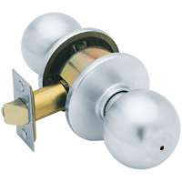 SCHLAGE F40CSVORB626 ORBIT PRIVACY LOCKSET, SATIN CHROME