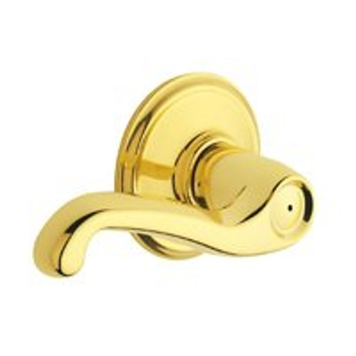 SCHLAGE F40V FLA 605 BRASS FLAIR PRIVACY LOCKSET