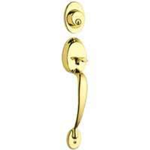 SCHLAGE F58PLY605 PLYMOUTH HANDLESET BRT BRASS  
