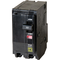 SQUARE D QO250C QO 50-AMP DOUBLE-POLE CIRCUIT BREAKER