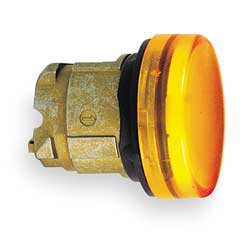 SCHNEIDER ELECTRIC ZB4BV05 PILOT LIGHT HEAD,YELLOW,22MM,INCAN