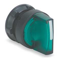 SCHNEIDER ELECTRIC ZB5AD203 ILLUM SELECTOR SWITCH 3 POS LEVER GREEN