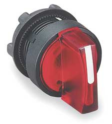 SCHNEIDER ELECTRIC ZB5AD204 ILLUM SELECTOR SWITCH 2 POS LEVER RED