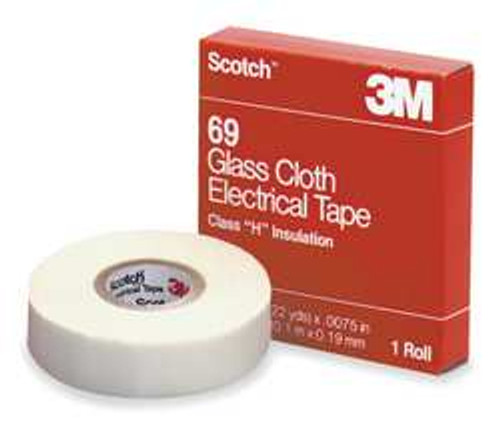 SCOTCH 69-3/4" ELECTRICAL TAPE 3/4 X 66 FT 7 MIL WHITE