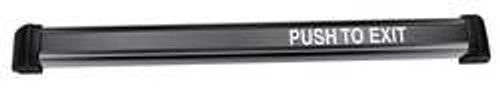 SECURITRON DSB-BK48 PUSH TO EXIT BAR BLACK WIDTH 48 IN.
