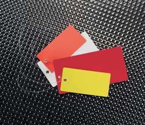 SEE ALL INDUSTRIES TUF-G02S BLANK TAG 3-3/4 X 1-7/8 IN SIL PK25