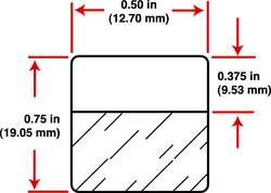 BRADY SPC ABSORBENTS PTL-11-427 LABEL 1/2 IN W VINYL PK 500