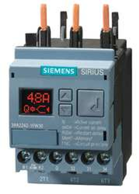 SIEMENS 3RR22421FW30 CURRENT MONITORING RELAY 3 PHASE 4-40A
