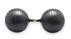 WATTS P-12 FLOAT BALL ASSEMBLY ROUND PLASTIC 6 IN